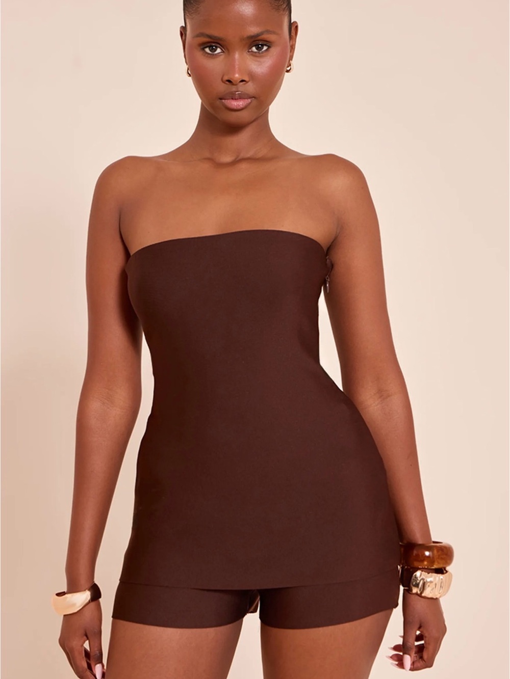 PLT - TAILORED BANDAGE TOP & SHORTS